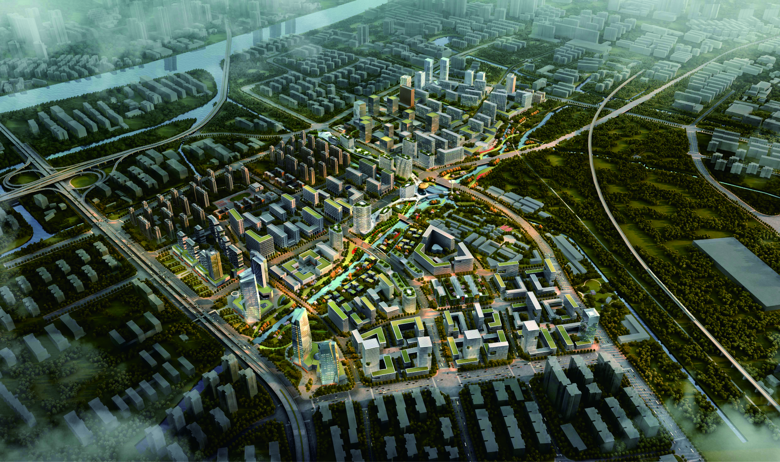 浙江杭州市拱墅区智慧网谷小镇城市设计
