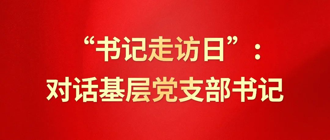 “书记走访日”：对话基层党支部书记